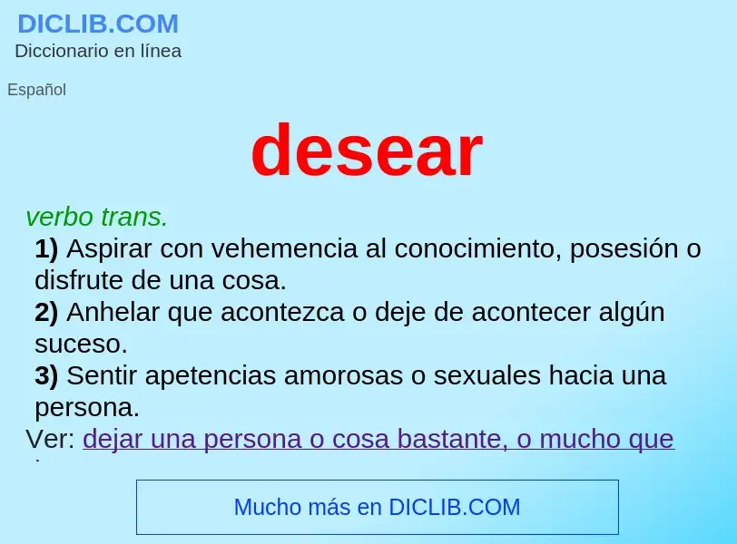 ¿Qué es desear? - significado y definición