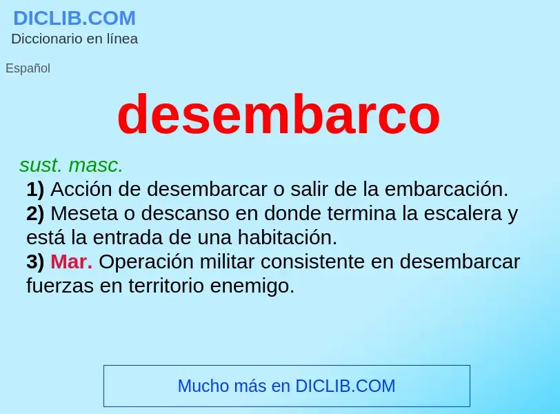 Wat is desembarco - definition