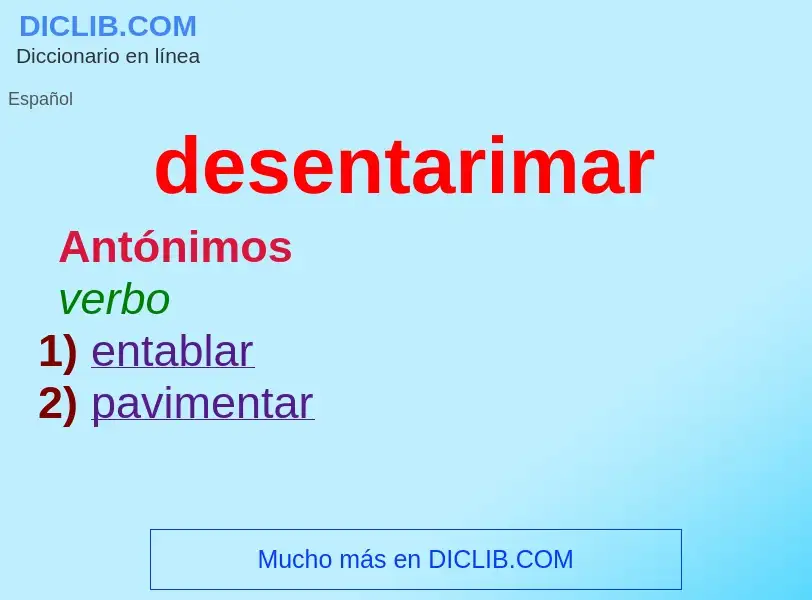 Wat is desentarimar - definition