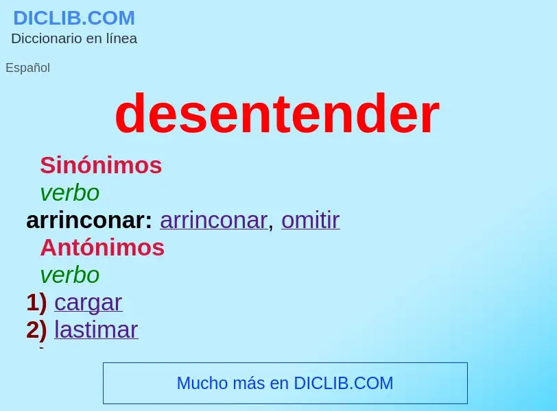 O que é desentender - definição, significado, conceito