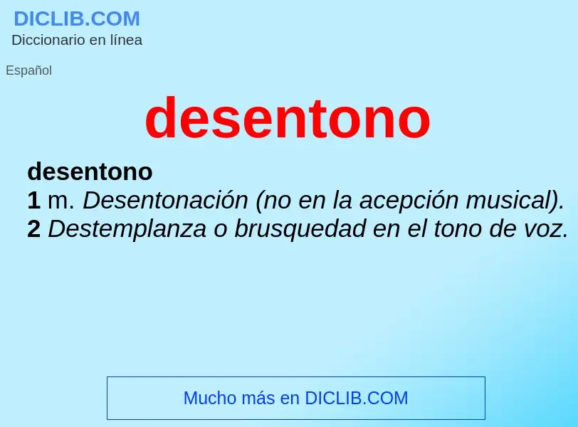 Wat is desentono - definition