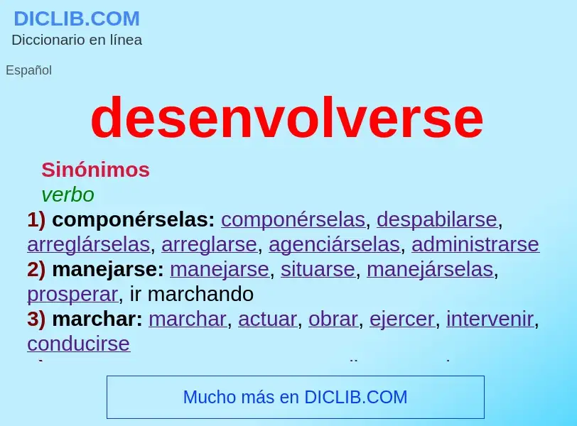 What is desenvolverse - definition