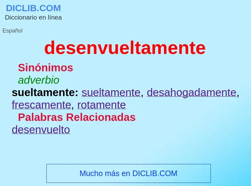 Wat is desenvueltamente - definition