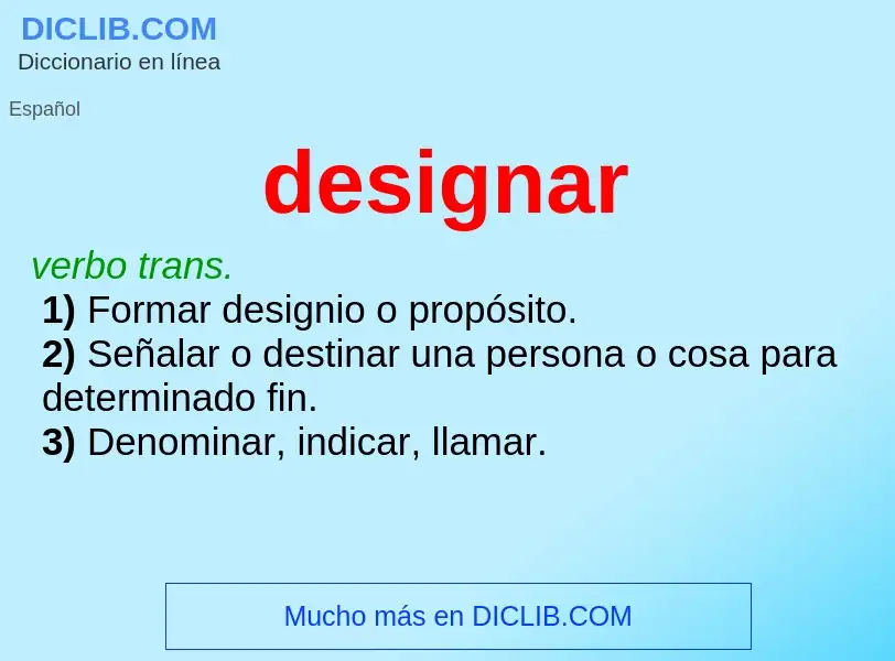 Wat is designar - definition