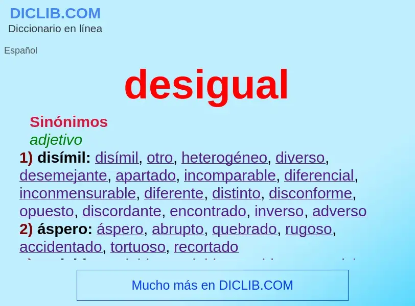 Wat is desigual - definition