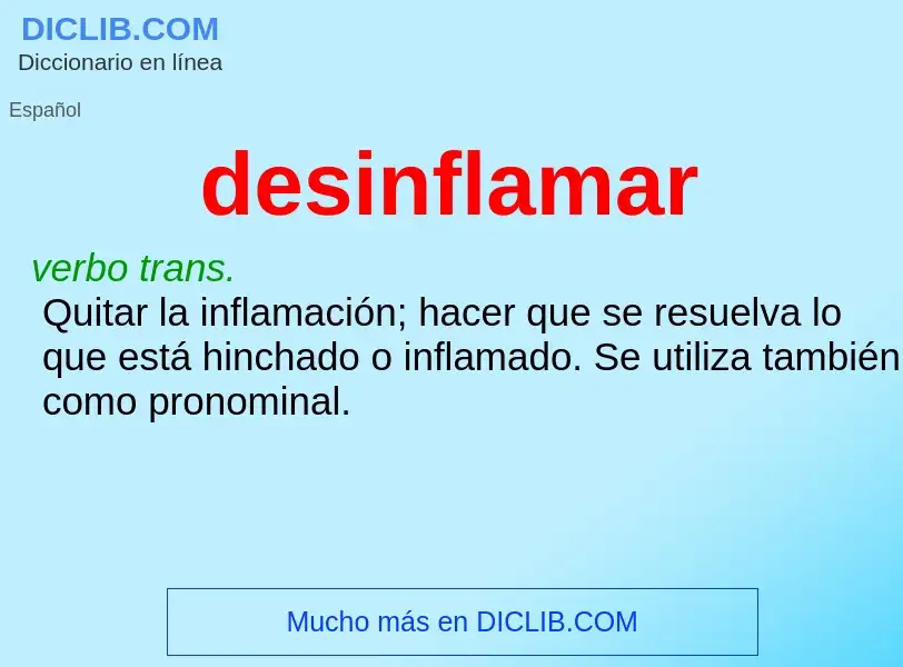 What is desinflamar - definition