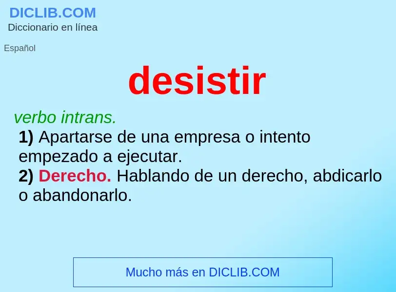 O que é desistir - definição, significado, conceito