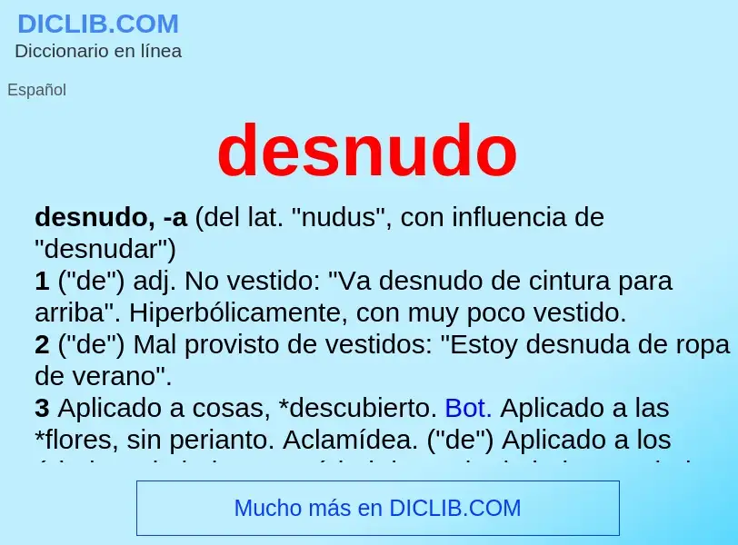 Wat is desnudo - definition