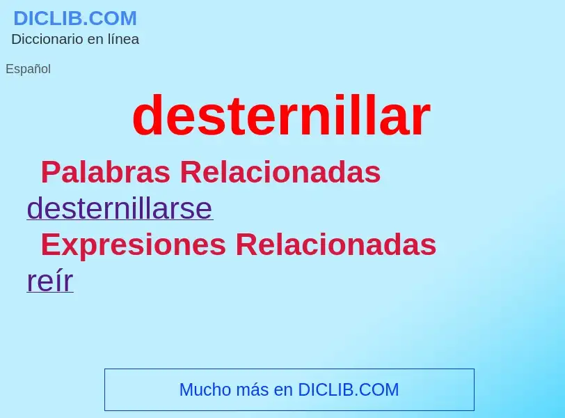 Wat is desternillar - definition