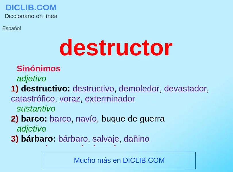 What is destructor - definition