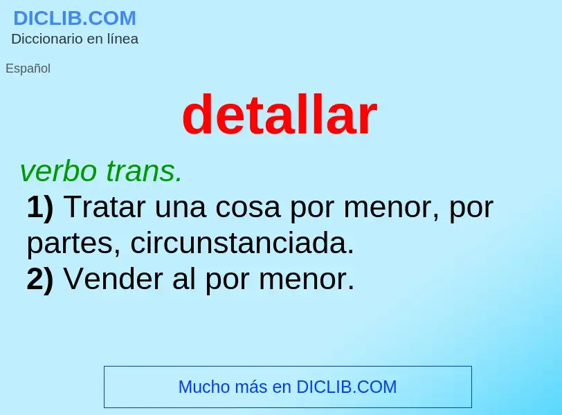 Wat is detallar - definition