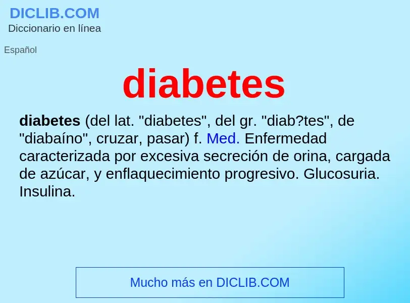 Что такое diabetes - определение