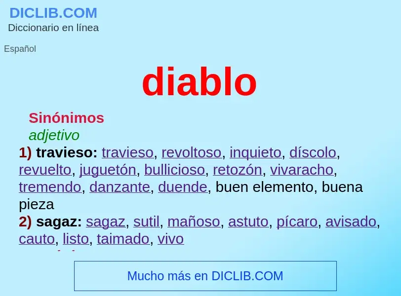 Wat is diablo - definition