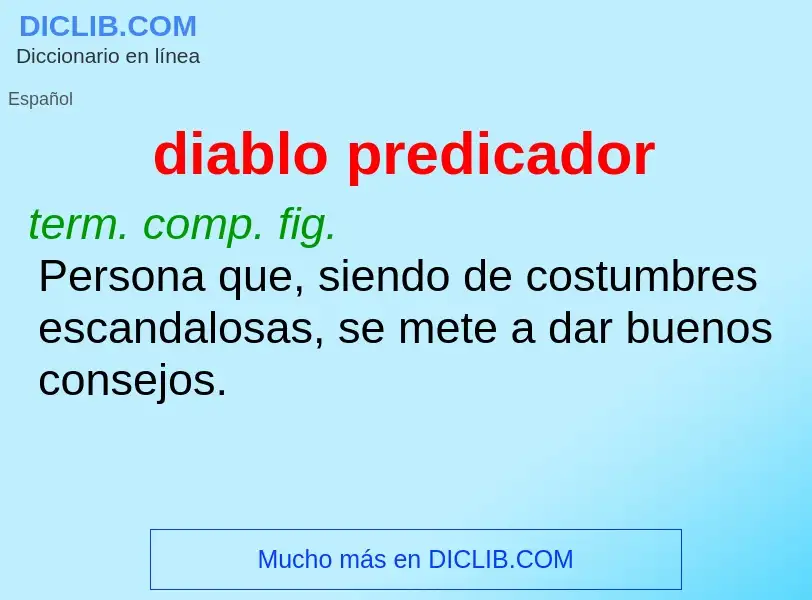 Wat is diablo predicador - definition