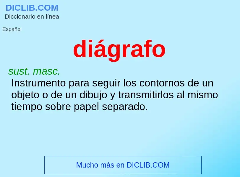 ¿Qué es diágrafo? - significado y definición