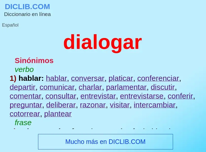 Wat is dialogar - definition