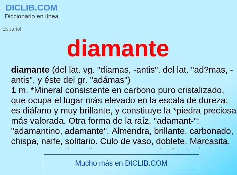 Wat is diamante - definition