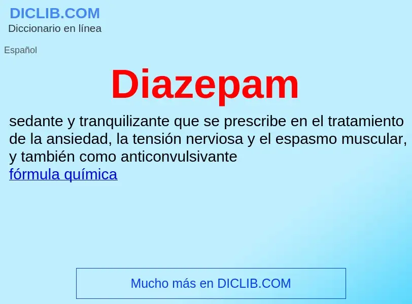 Wat is Diazepam - definition