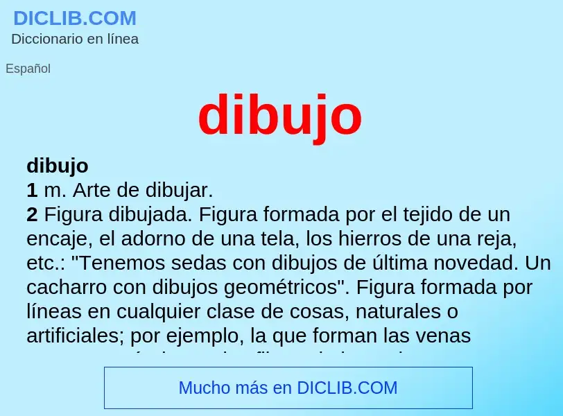 What is dibujo - definition