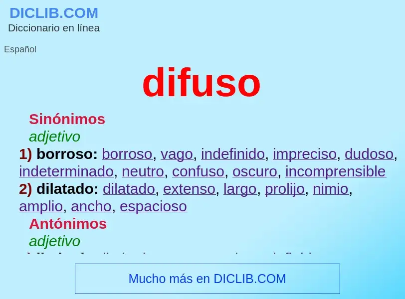 What is difuso - definition