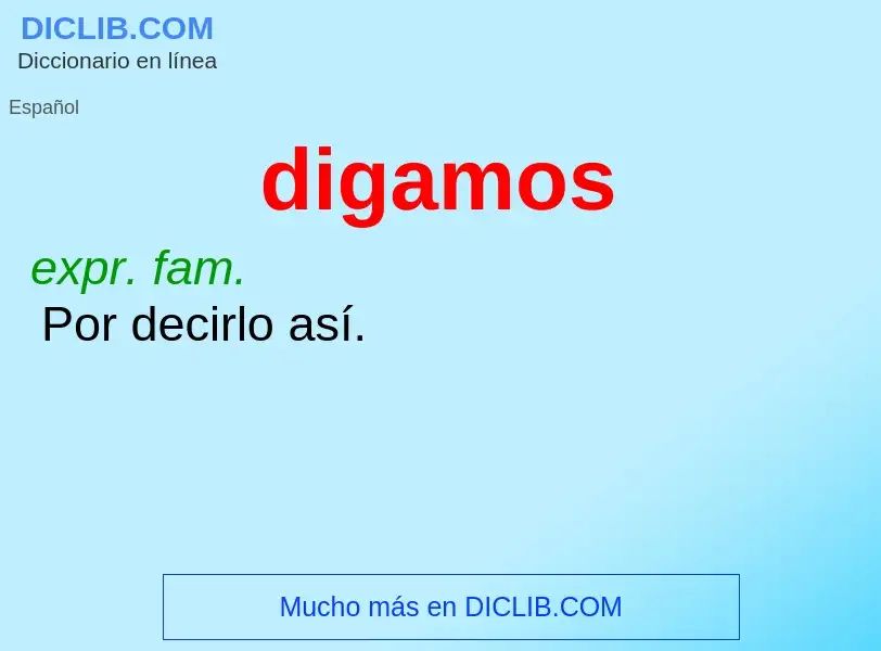 What is digamos - definition