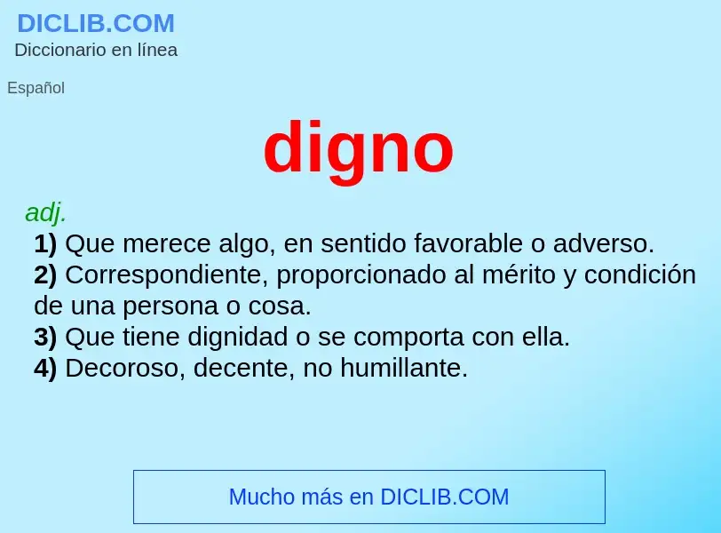 What is digno - definition