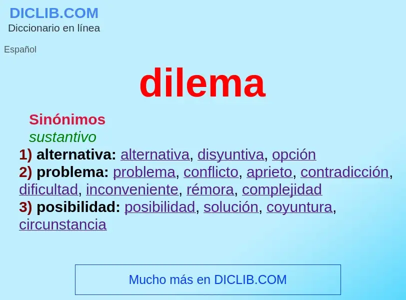 What is dilema - definition