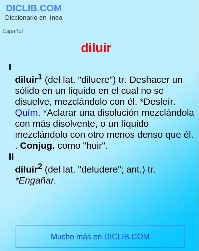 Wat is diluir - definition
