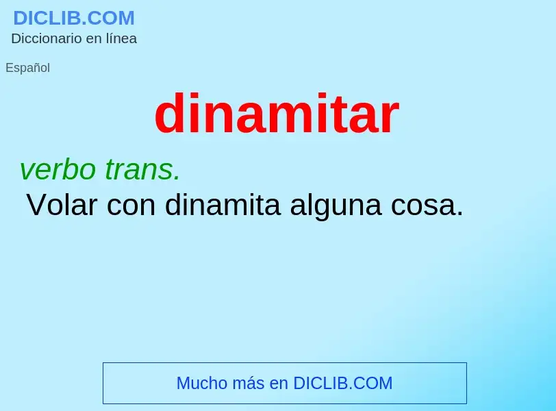 What is dinamitar - definition