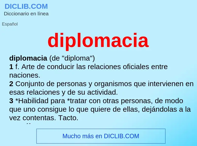 What is diplomacia - definition