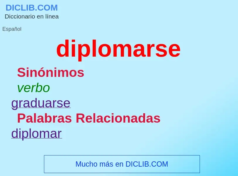 Что такое diplomarse - определение