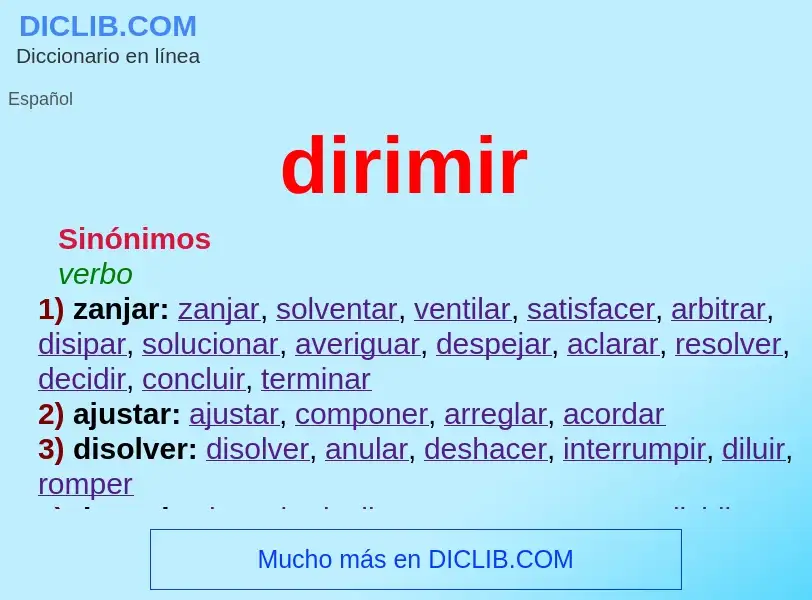 O que é dirimir - definição, significado, conceito