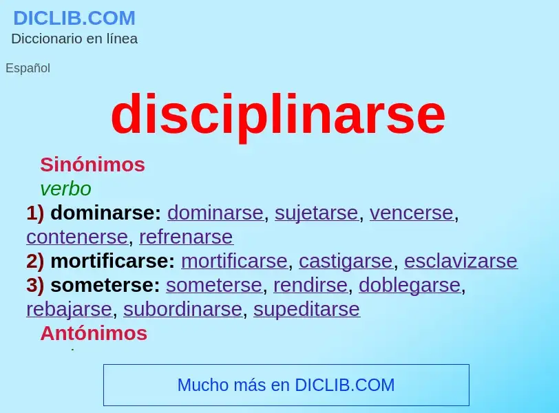 Che cos'è disciplinarse - definizione