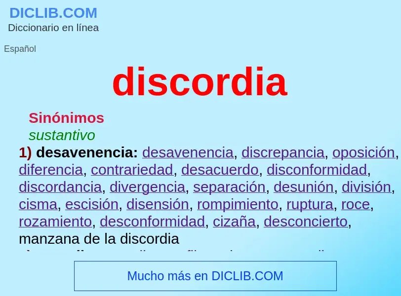 Was ist discordia - Definition