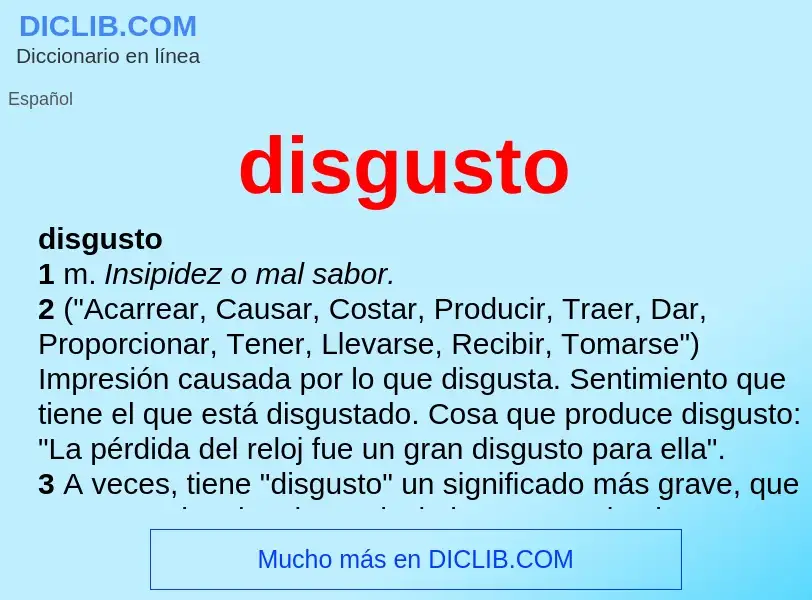 Wat is disgusto - definition