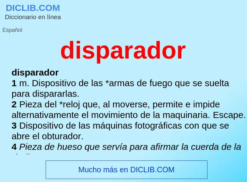 O que é disparador - definição, significado, conceito