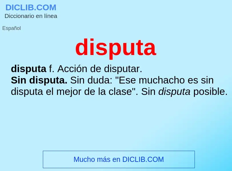 Wat is disputa - definition