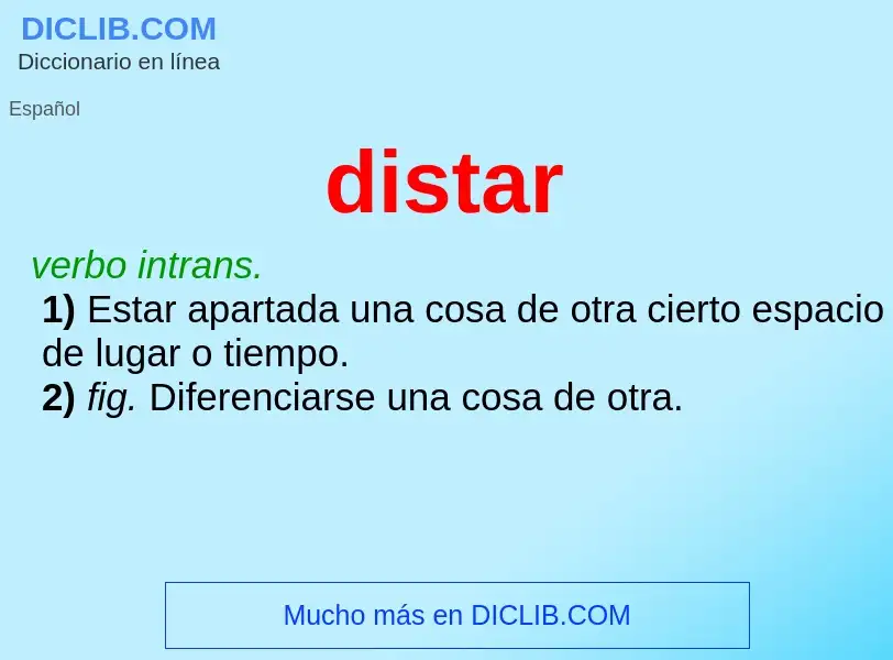 Wat is distar - definition