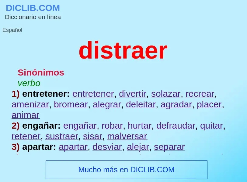 Wat is distraer - definition