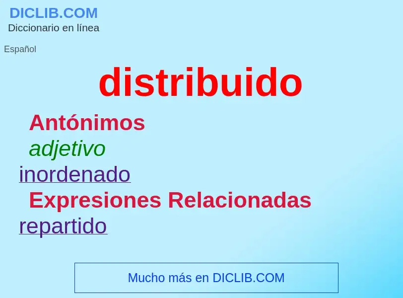 Wat is distribuido - definition