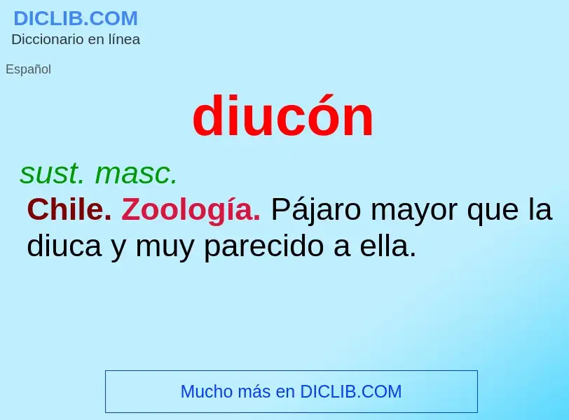 ¿Qué es diucón? - significado y definición