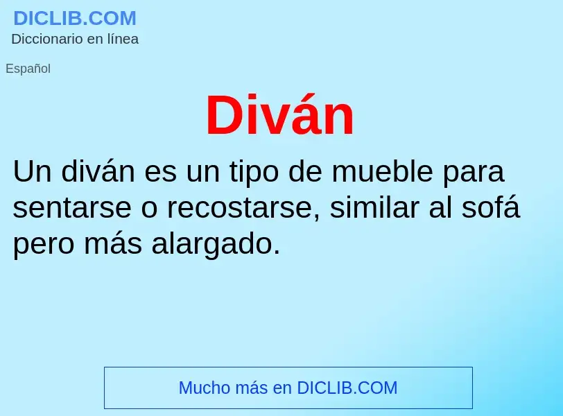 What is Diván - definition