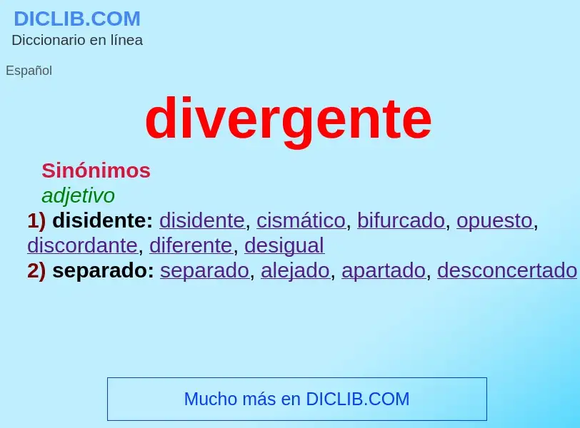 O que é divergente - definição, significado, conceito