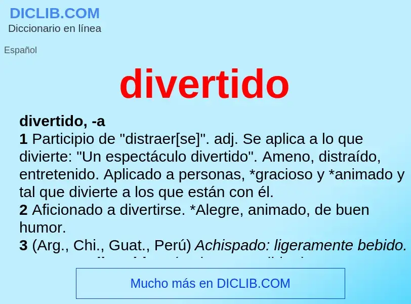 Was ist divertido - Definition