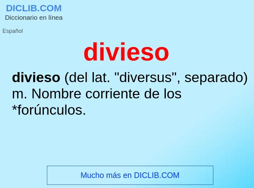 Wat is divieso - definition