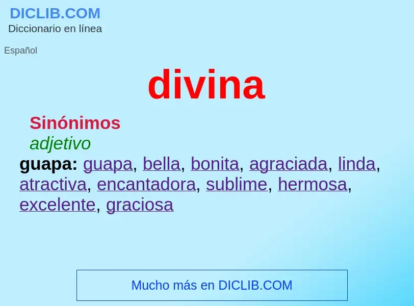 O que é divina - definição, significado, conceito