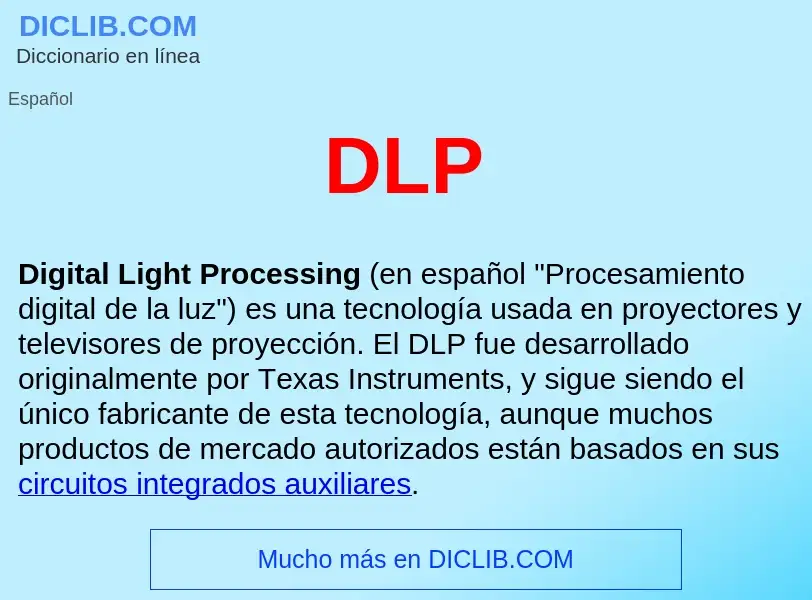 ¿Qué es DLP ? - significado y definición