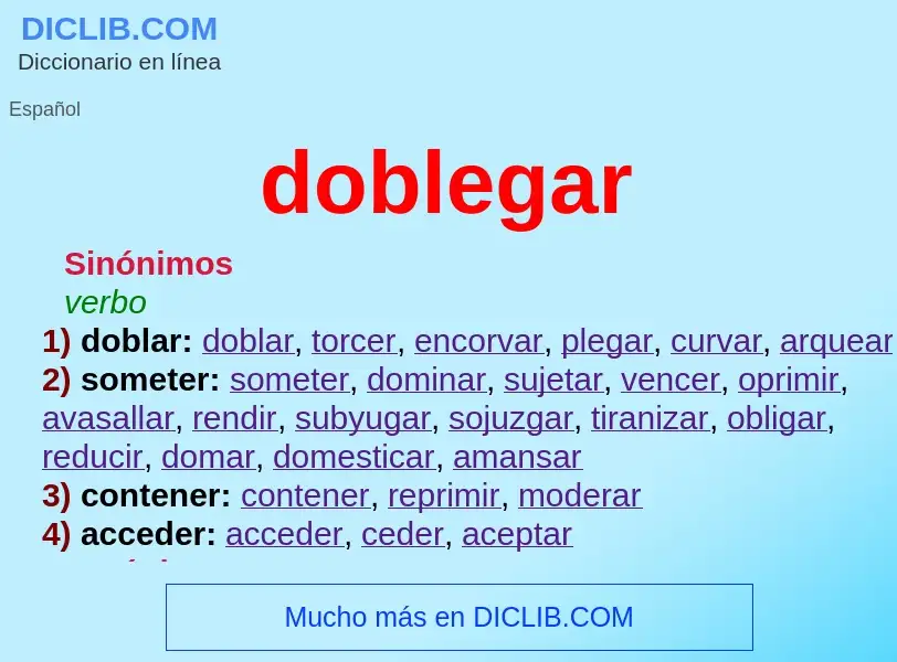 Wat is doblegar - definition