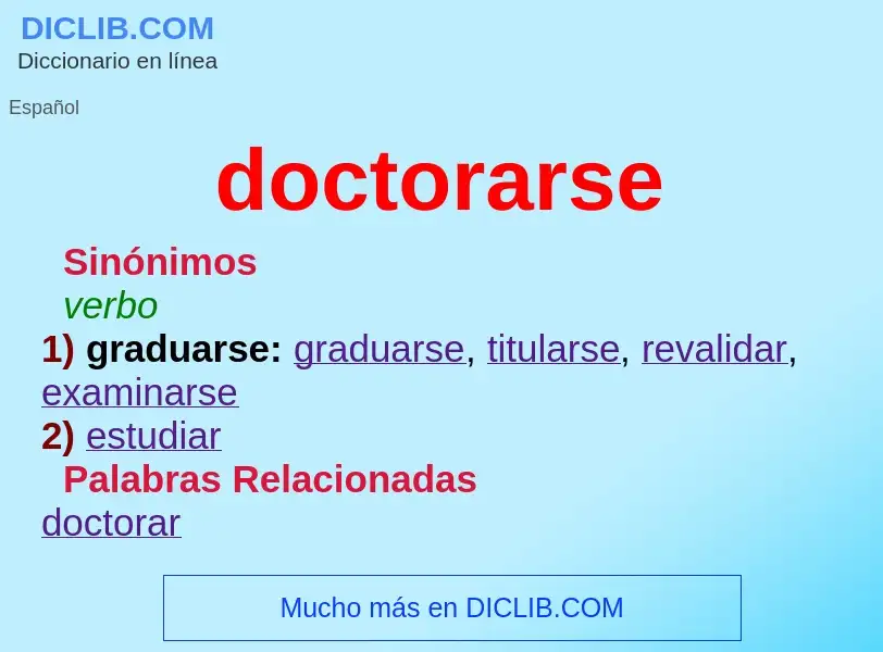 Was ist doctorarse - Definition