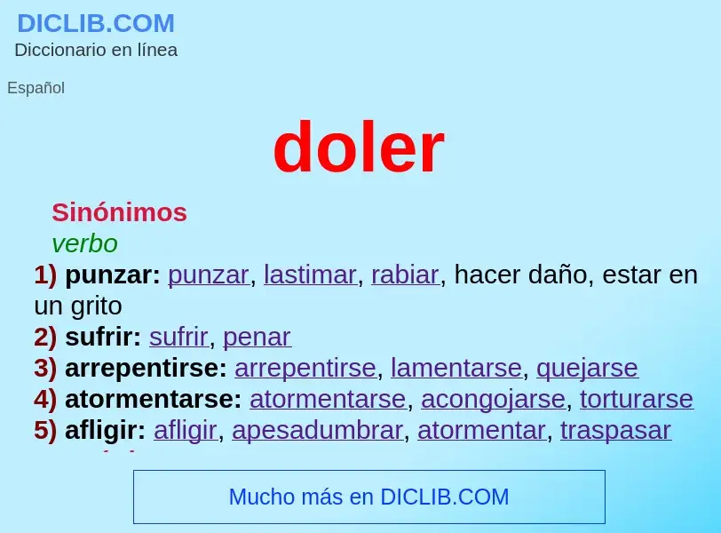 O que é doler - definição, significado, conceito